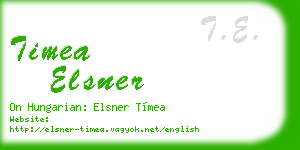timea elsner business card